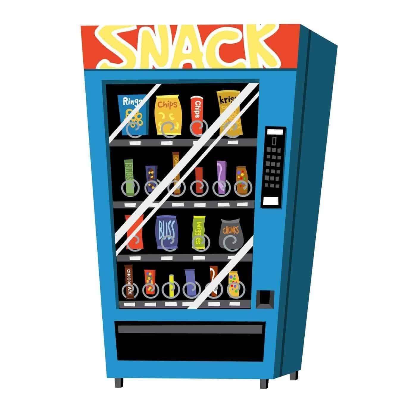 Distributeur automatique de snacks, confiseries et repas