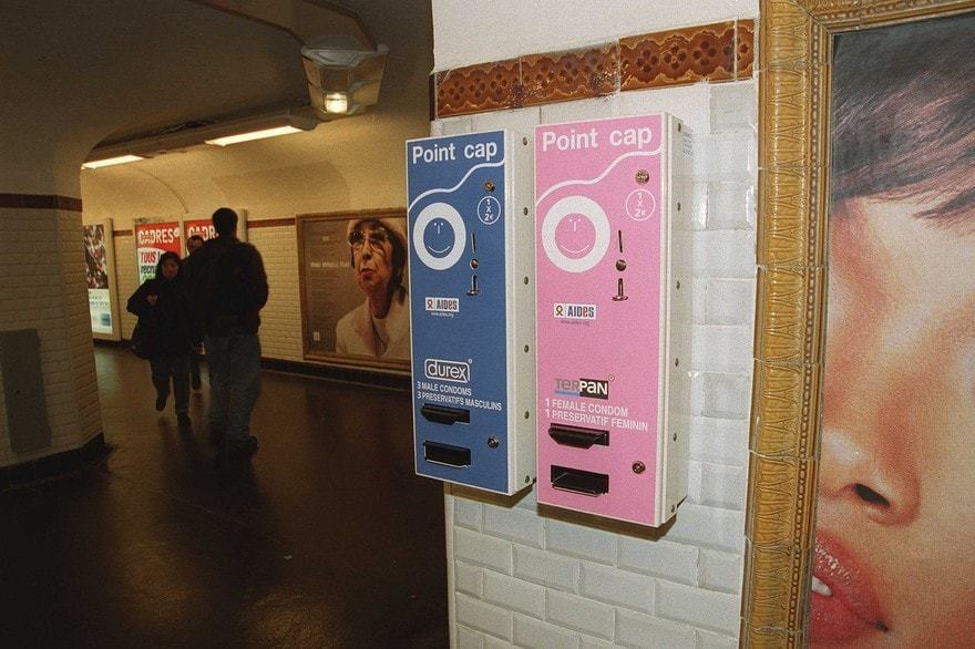distributeur automatique de préservatif