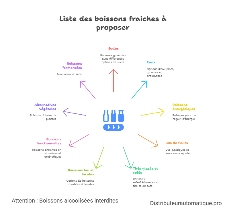 Quelles boissons fraîches proposer